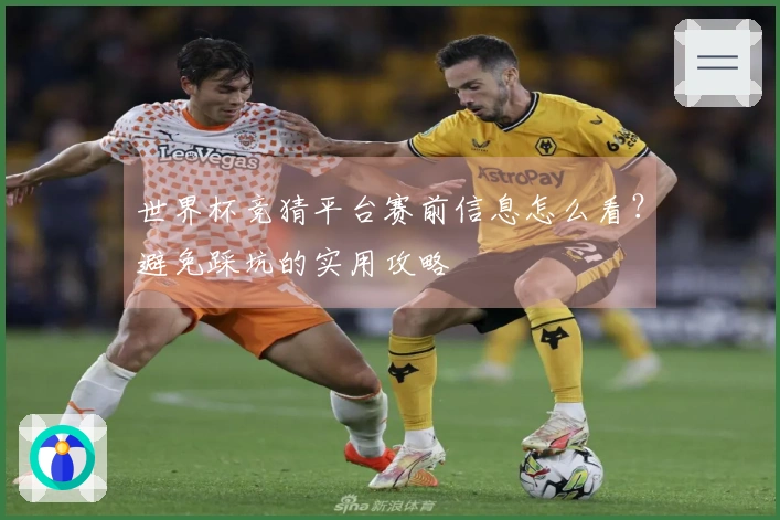 世界杯竞猜平台赛前信息怎么看？避免踩坑的实用攻略